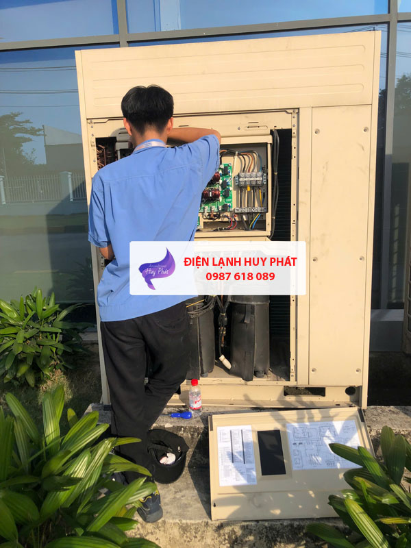 Điện lạnh Huy Phát - Sửa hệ thống lạnh VRV công ty Yibei Furniture Bình Dương