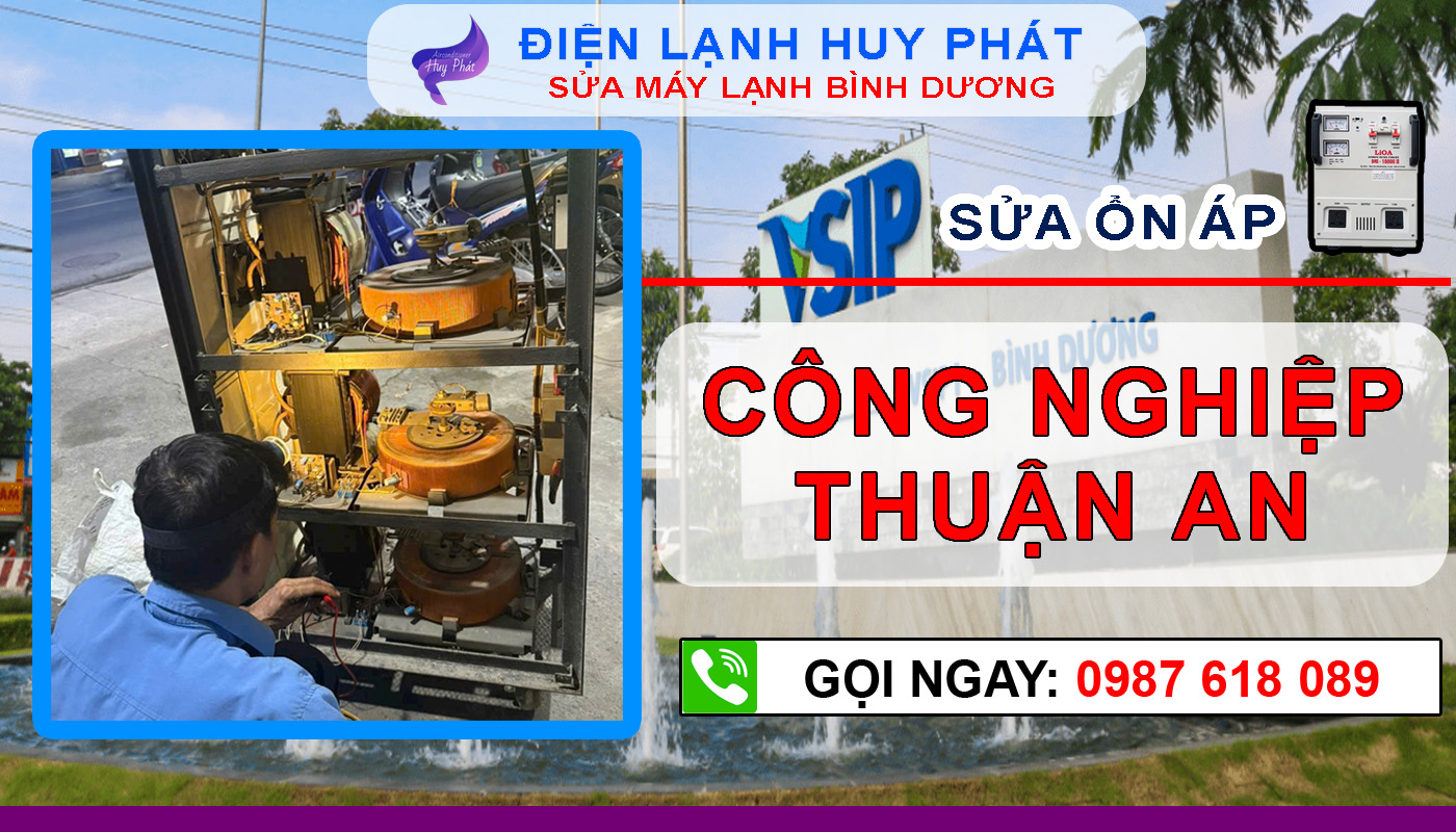 Điện lạnh Huy Phát - Sửa ổn áp công nghiệp Thuận An Bình Dương