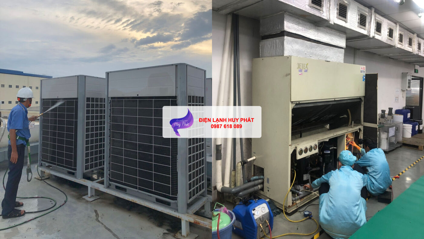 Điện lạnh Huy Phát - Sửa máy lạnh VRV công nghiệp Nhơn Trạch Đồng Nai