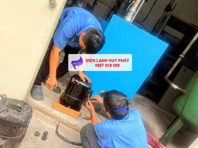 Điện lạnh Huy Phát - Chuyên thay gas máy lạnh công nghiệp VSIP Bình Dương