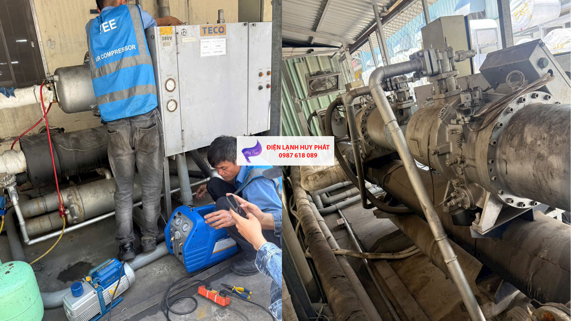 Điện lạnh Huy Phát - Chuyên sửa máy lạnh công nghiệp Cầu Tràm Long An